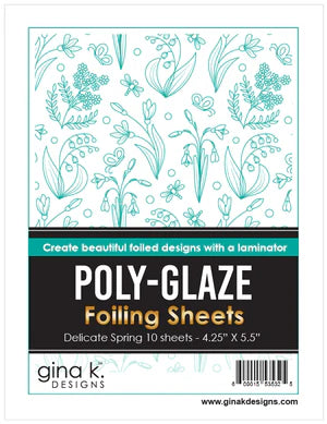 POLY-GLAZE Foiling Sheets- Delicate Spring