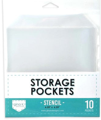 Stencil - Storage Pockets 6.25" x 6.25" - 10 pockets