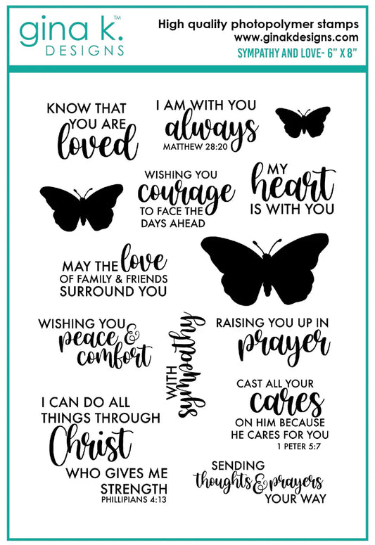 Sympathy & Love Stamp Set - Gina K