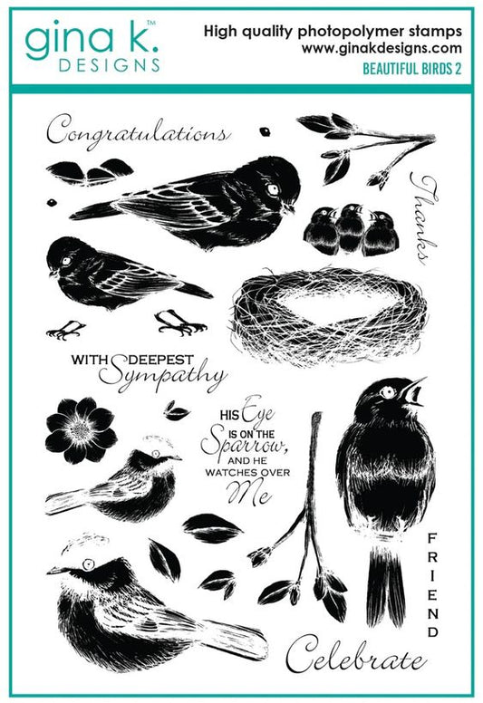 Beautiful Birds 2 Stamp Set