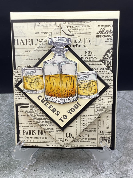 Whiskey Celebration Fancy Fold 2