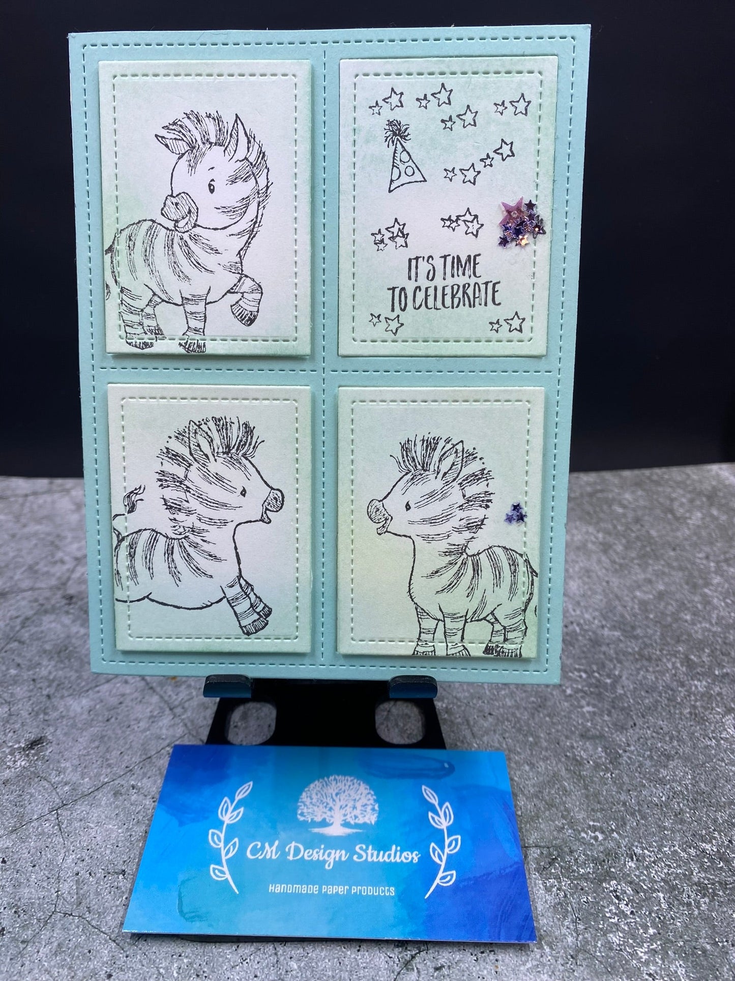 Zebra It's Time to Celebrate Card