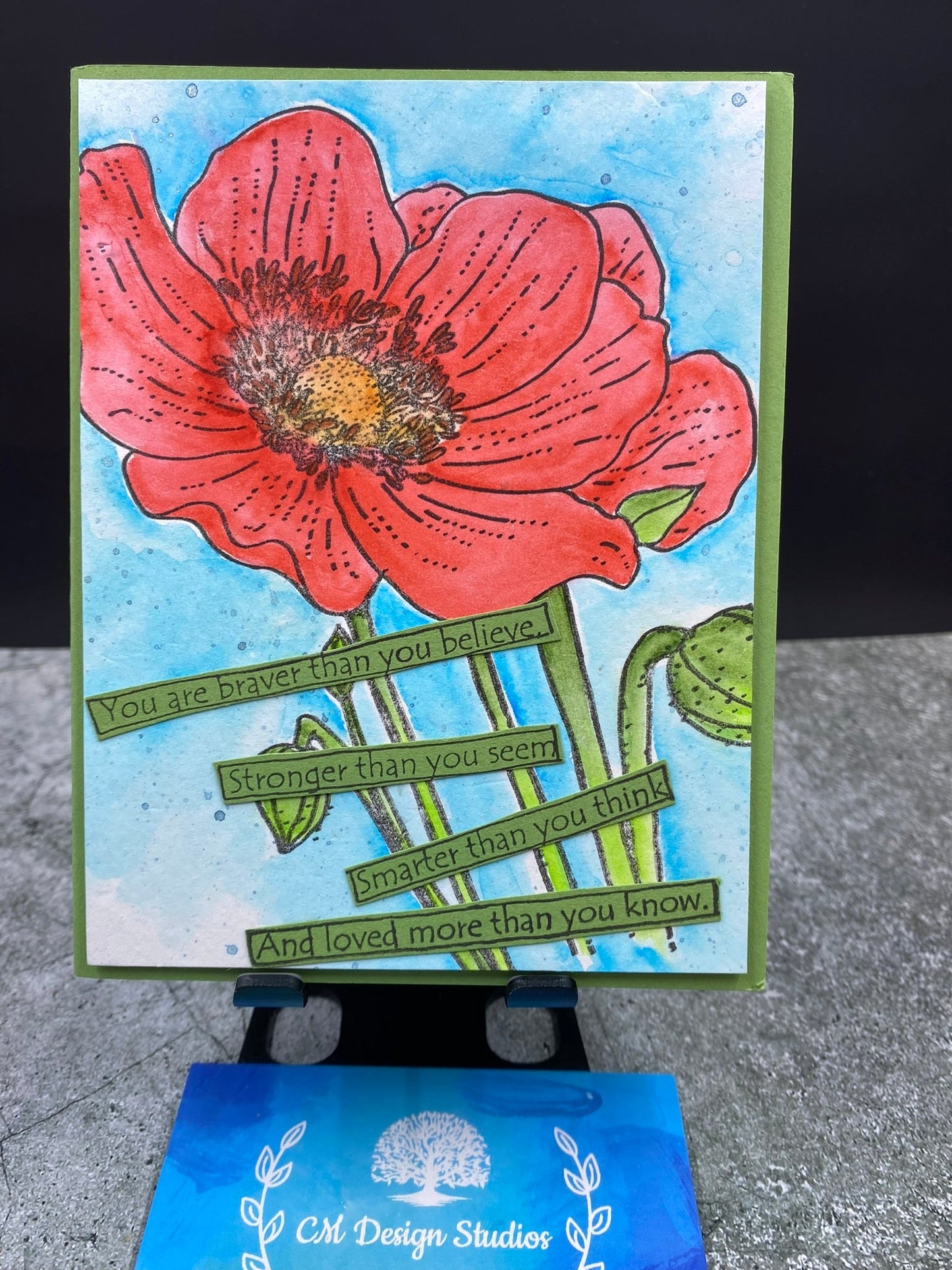 Floral Encouragement Card