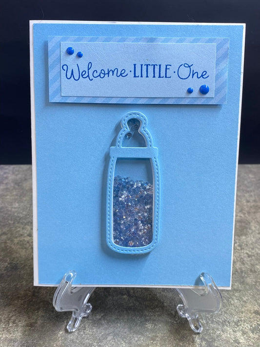 Welcome Little One in blues