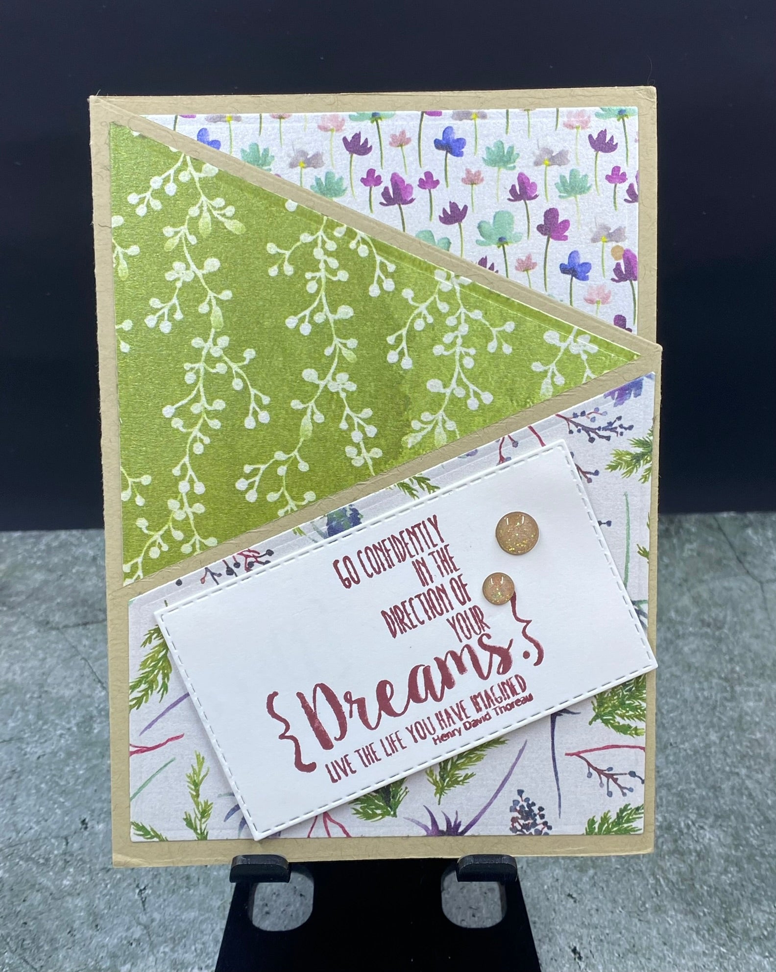 Fancy Fold Encouragement Card - CM Design Studios