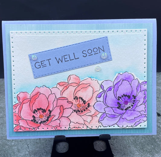 Get Well Soon Floral Card