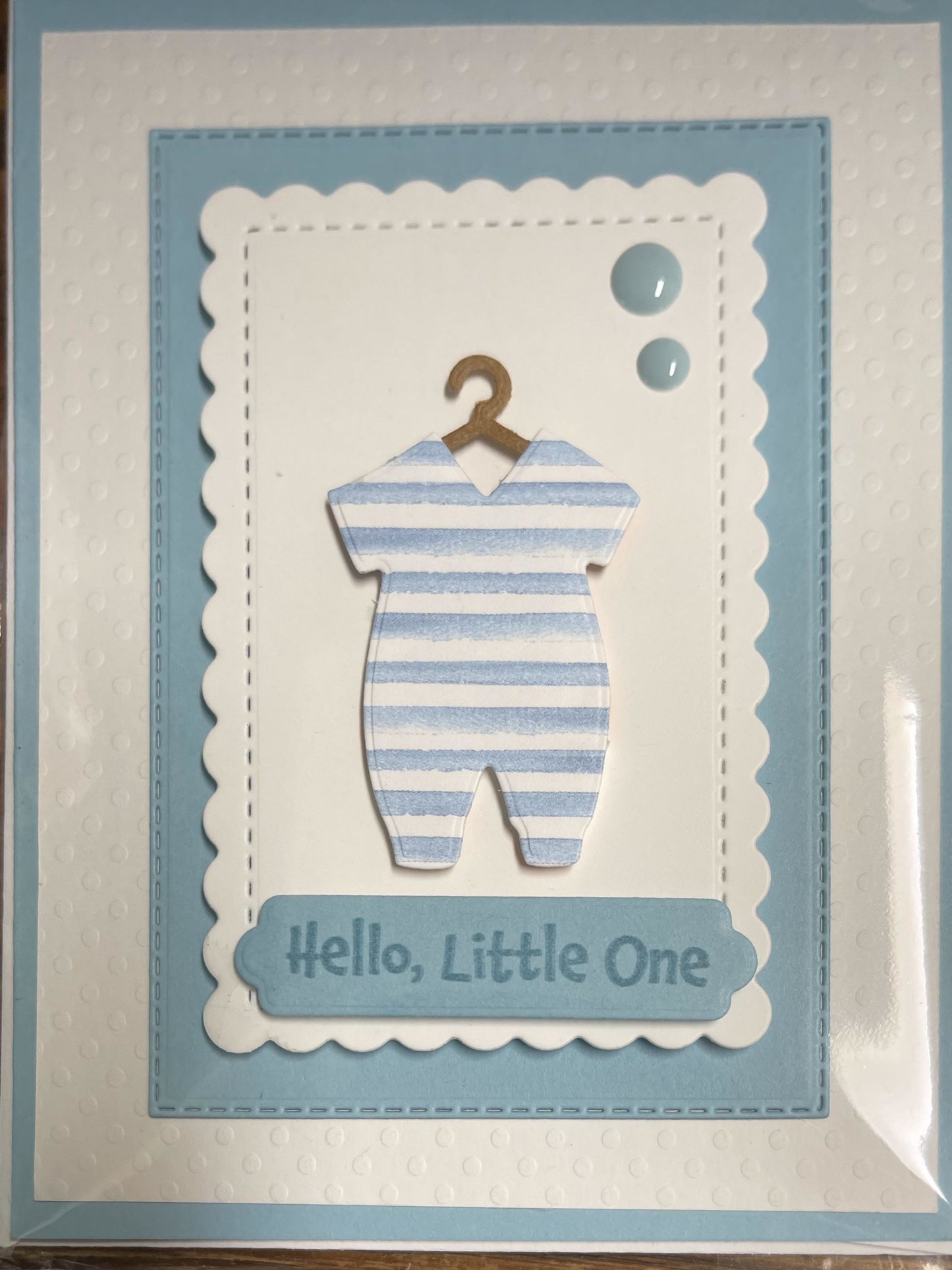 Hello Little One - Blue Body Suit